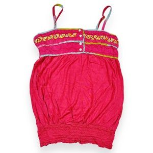 American Rag Beaded Bubble Y2K Tank Shirt